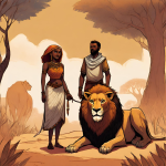 The Couple and the Lion